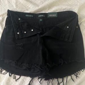 Wild & Fable Black Denim Distressed Shorts - NWT - High Wasted